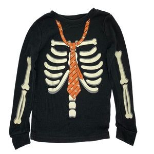 4/$12 💥♻ Halloween Toddler Glow in the Dark Pajama Shirt Top | Size 4T | 695